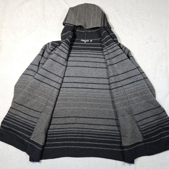 Vince Sophie Striped Cardigan Cashmere Wool Yak Alpaca Size S - Picture 6 of 13